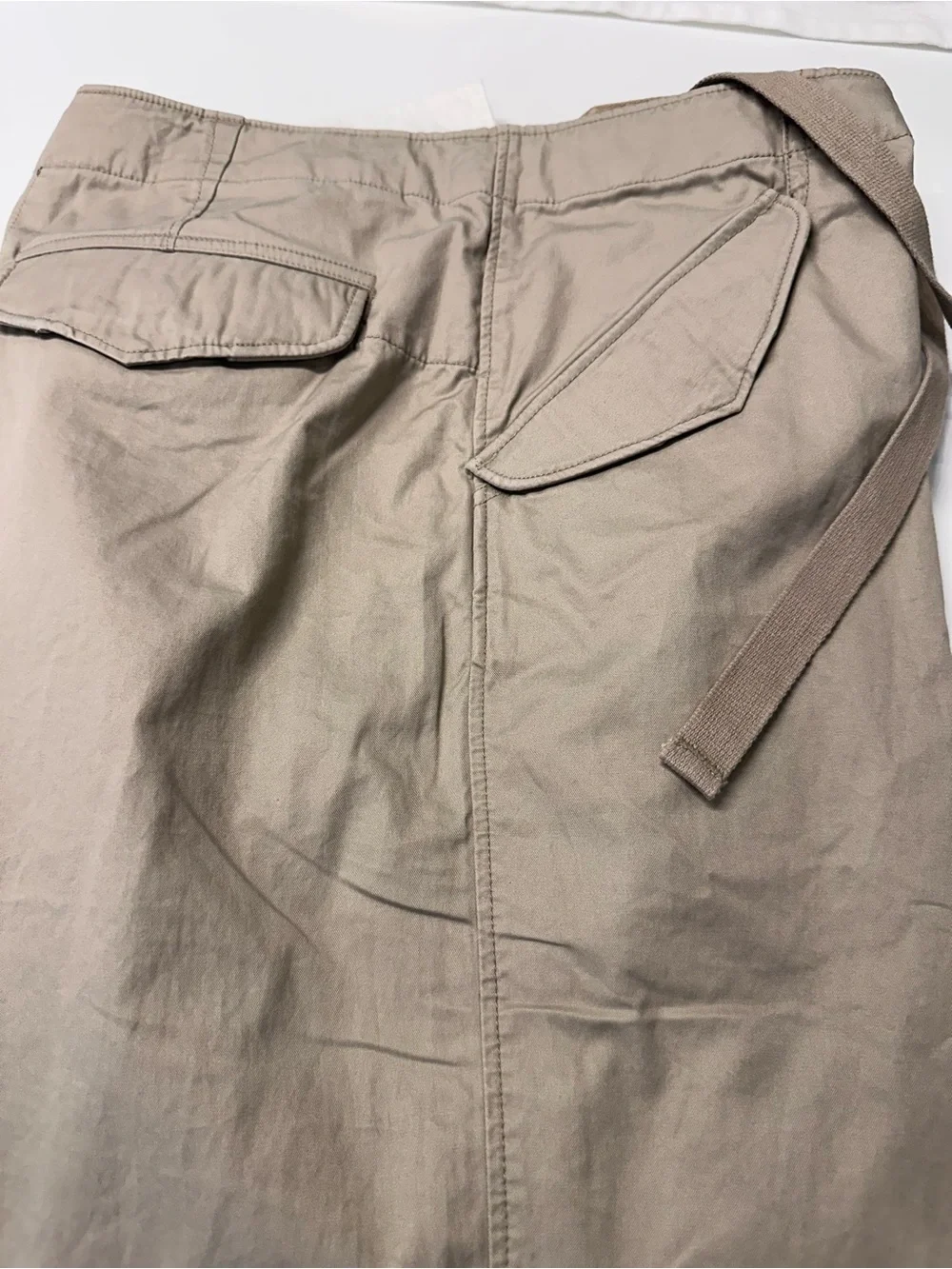 Men's Vintage Summer 2010 Casual Drawstring Essential Chino Pants - Beige